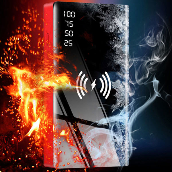 Super Säker Bilstartskabel USB Snabbladdning 12V Bärbar Litiumbatteri Power Pack Hög Kapacitet Svart