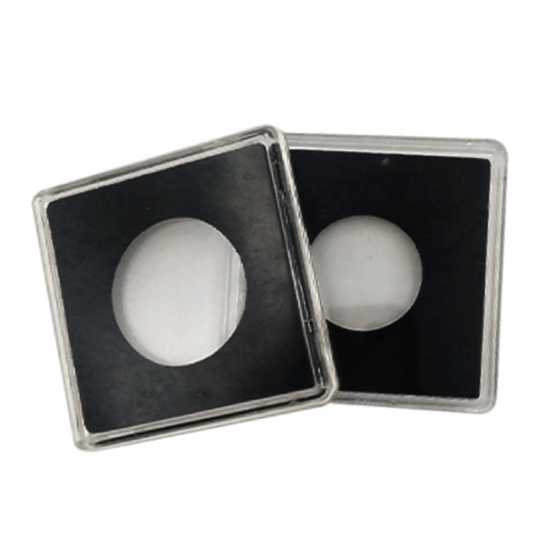 Akryl Myntopbevaringskasser 12 stk Kapsel Dollar Mynt Snaps Badge Samlingsboks