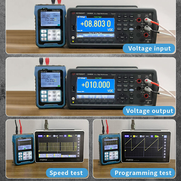 Bärbar Handhållen 0-10V 4-20mA Justerbar Strömspänningssimulator Signals Generator Källor Kalibrator Sändare med 2,4 tums LCD-skärm