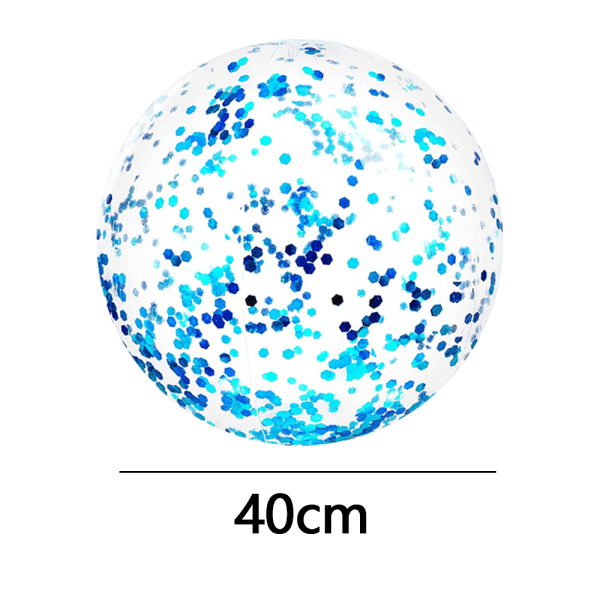 Store badeballer Bulk Pack - Stor oppblåsbar strandball 24 tommer blå CDQ
