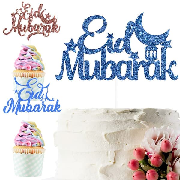 5 st Eid Mubarak Bakmuffins Toppers BB