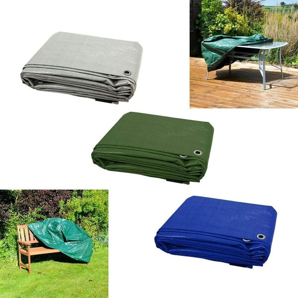 2 x 3 m Grøn presenning Vandtæt Møbel Campingvogn Cover Multipurpose