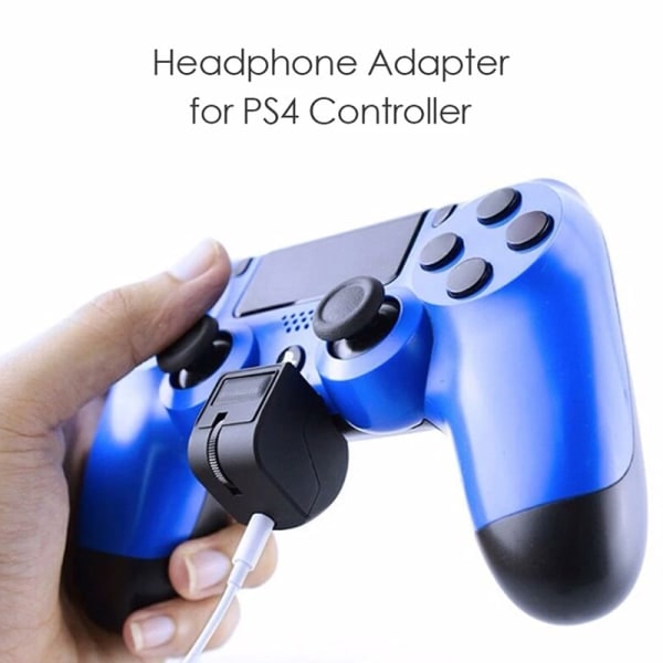 Gamepad Headset Adapter Justerbar Lydstyrke Headset til PS4 Controller
