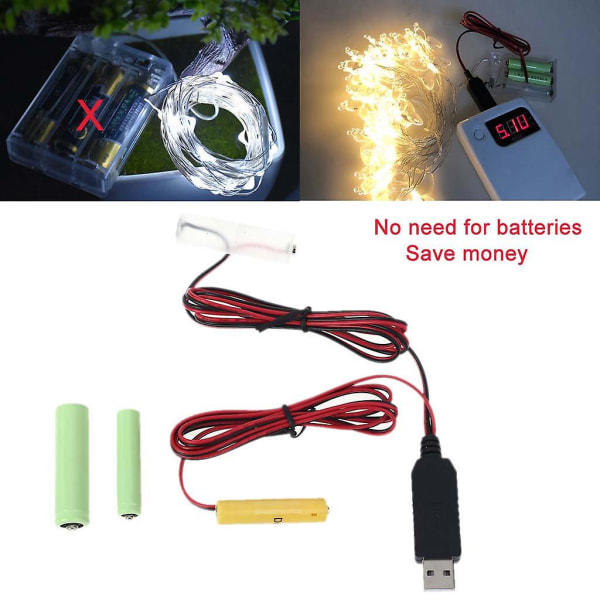 1,5v 3v 4,5v 6v Aa Aaa Batteri Eliminator Power för elektrisk klocka