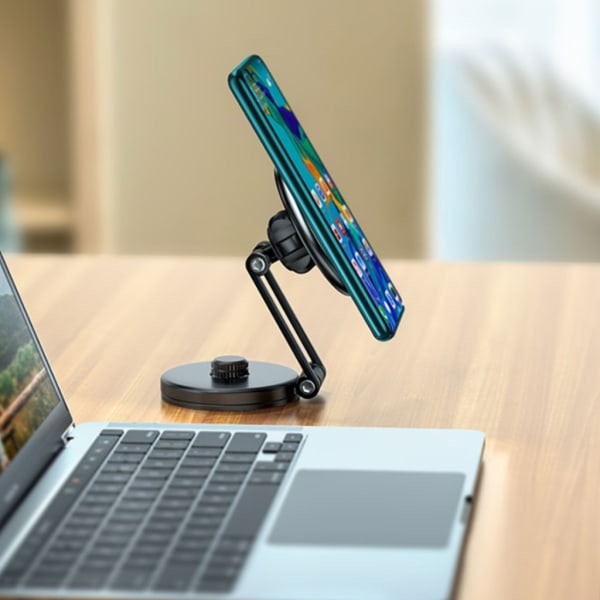 Mobilholder Bil Dashboard Mount Magnetisk stativbeslag til Tesla Magsafe Sort