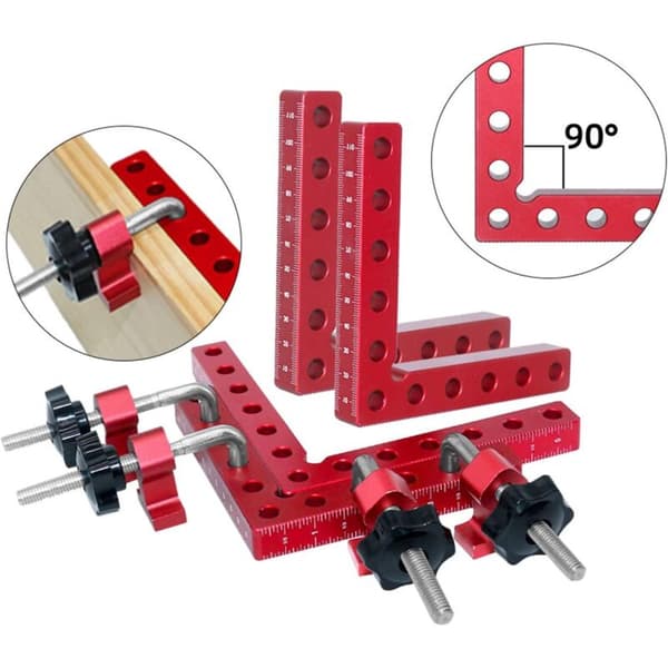 2 kpl 90 asteen kulmakiinnike, 14 cm / 5,5 \"