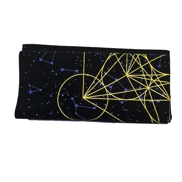 1/2/3 Astrologi Tarot Kortspil Bordsdæk Crystal Grid Sort 60x60cm 1 Sæt Black 60x60cm 1Set