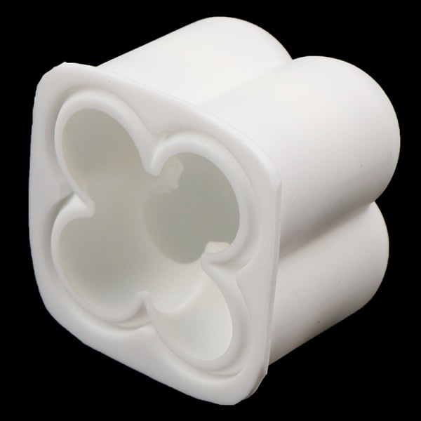 Silikon DIY Ljusform Kvadratisk Form Gjutform Vit 3-pack