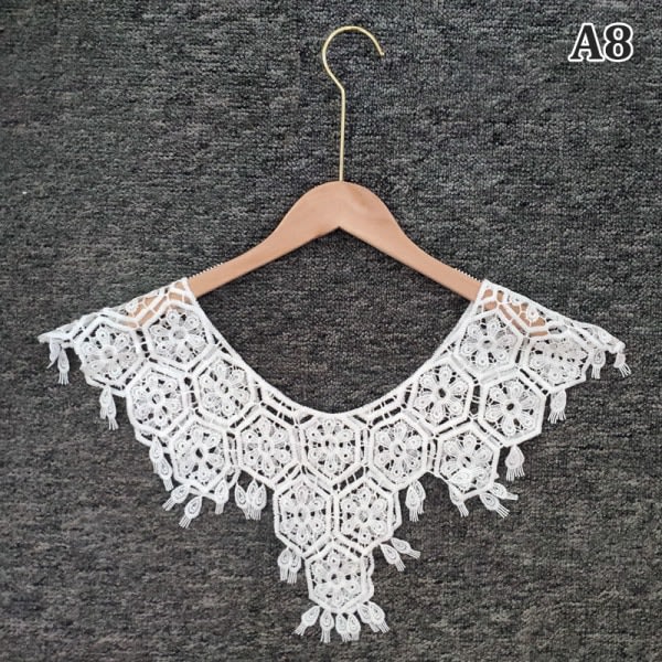 Kvinde strikket hul sjal omslag bryllup brudekjole L A8 One Size A8 One Size