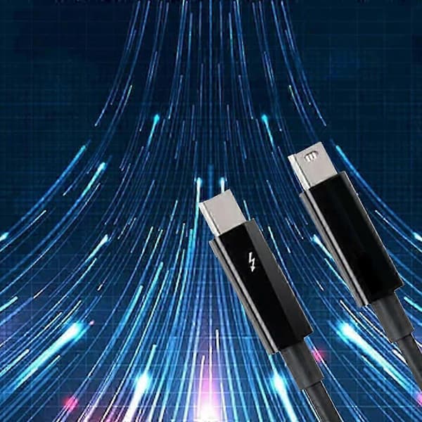 Thunderbolt 2-kabel 20 Gbps han til han kompatibel med Apple Macbook Pro Air mini og iMac White