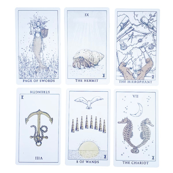12*7CM Tempest Tarotkort Prophecy Fate Divination Deck Familj Multicolor one size Multicolor one size