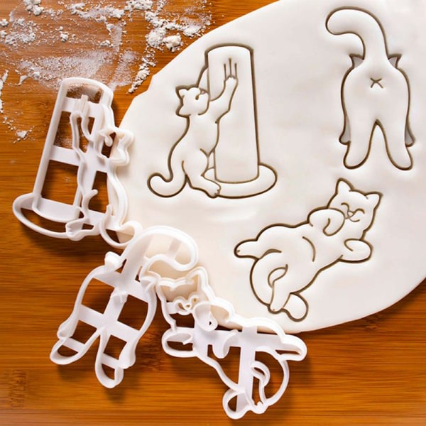 Cat Cookie ters Kitty Butt Form DIY Kex Cookie Form Stamp 3 ST