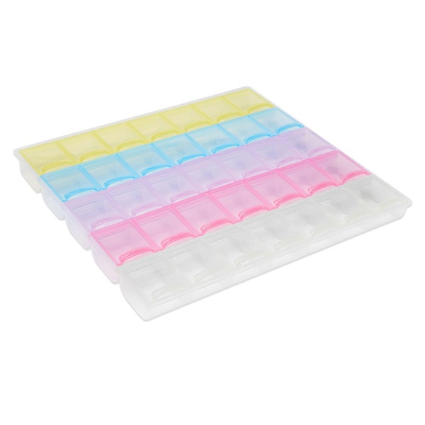Multifunksjons Diamant Håndverk Ring Ørepynt Pigment Holder Display Case L