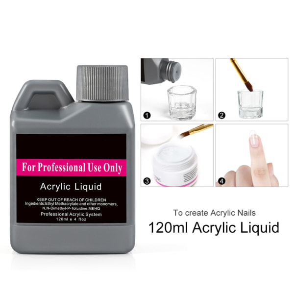 Akryl nagelset falska naglar komplett set tillbehör för manikyr nagelfilar bärbar nagelborrmaskin för DIY nagelkonst