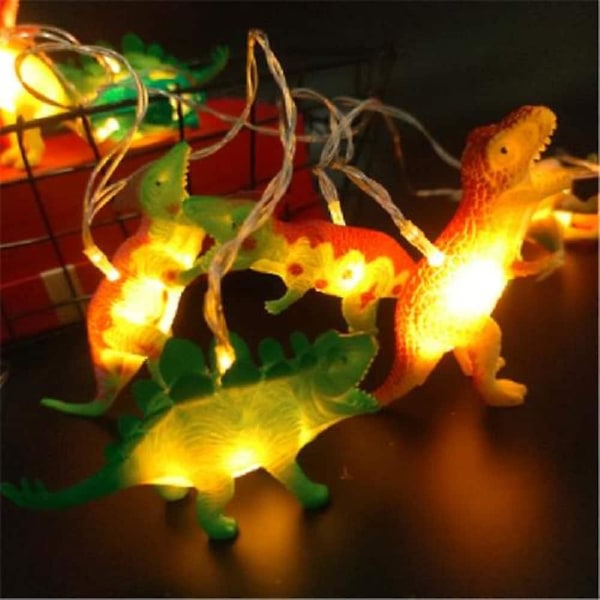 1,5 m Dinosaur String Lights Barn Sovrum 10 LEDs Varm Xmas