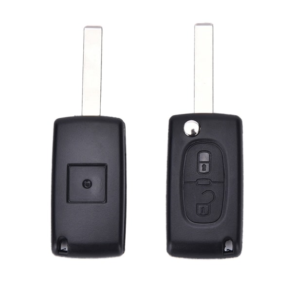 2 CASE NYCKEL FOB SKAL FÖR PEUGEOT 307 308 107 207 407