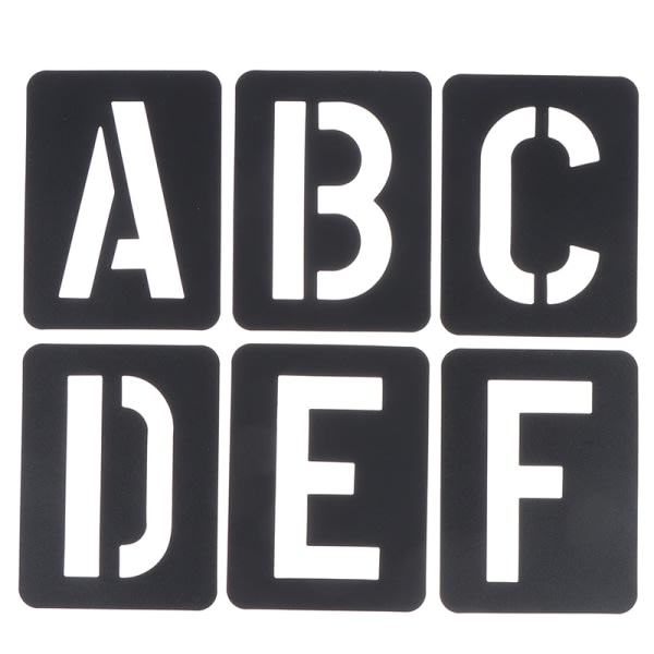 42 st bokstäver siffror symboler hantverk ihålig stencil stämpling prägling A en storlek A one size