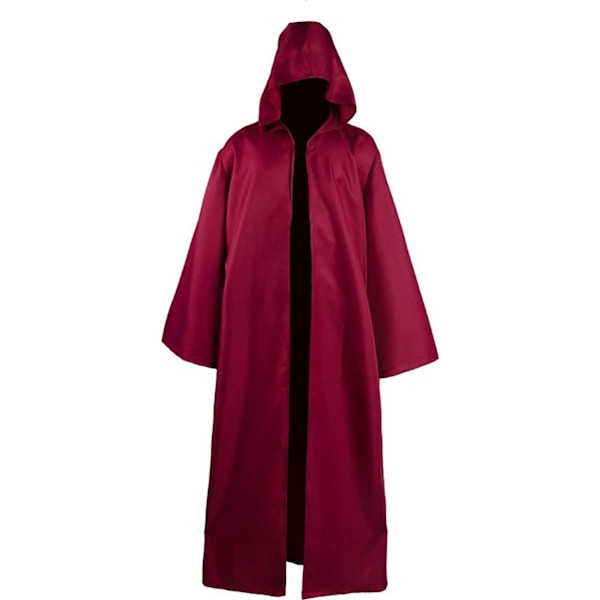 Halloween-kostym för vuxna, kappa, karneval, kostym, huvtröja, kappa, cosplay Burgundy XL