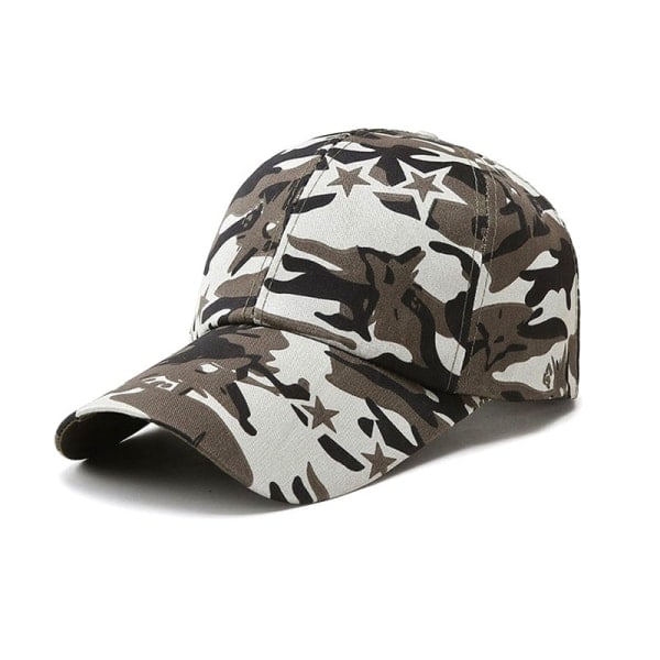 Justerbar Cap Mesh Taktisk Airsoft Fiske Snapback Hatt khaki camouflage