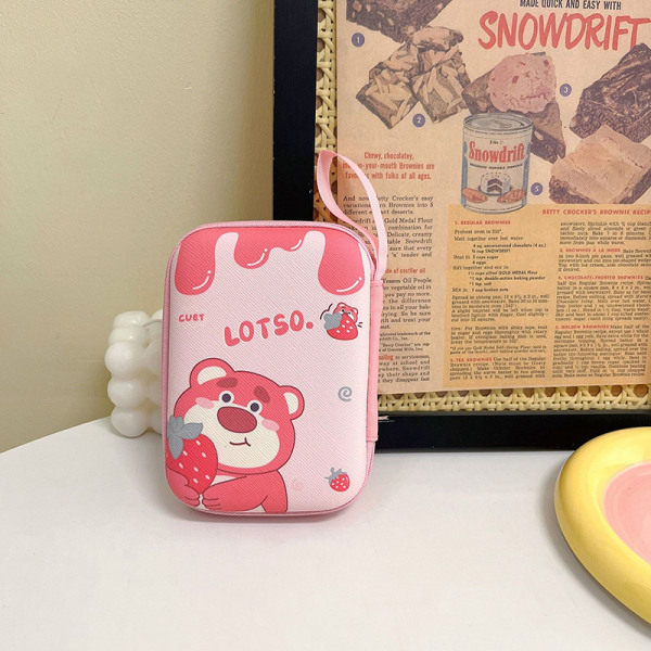 Piirretty mini-kuulokkeiden säilytyskotelo Case San A7 A7