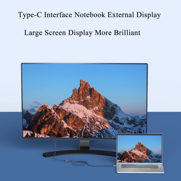 USB-C Förlängningskabel, USB-C Typ-C 100W Snabbladdningsförlängningskabel 40 Gbps Dataöverföring Typ C Förlängningssladd 0,8m