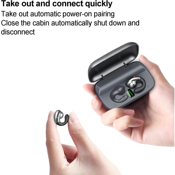 Trådlösa Bluetooth-hörlurar Trådlösa Bluetooth-hörlurar Abs S19Tws Bluetooth-headset Trådlösa hängande öron Bluetooth-hörlurar för utomhussporter