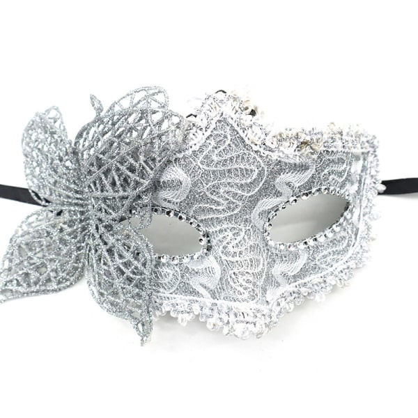 Mode Lyx Venetiansk Maskerad Mask Kvinnor Flickor Sexig Fox Ey Black ONESIZE Black ONESIZE