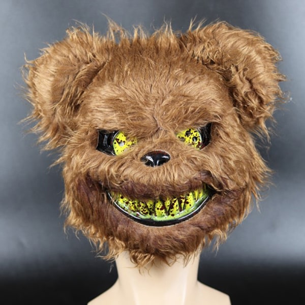Halloween Mask Bloody Killer Mask Teddy Bear Plysch Cosplay Ho A onesize A onesize