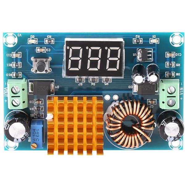 Justerbar DC-DC Step-Up Konverter 5-45V 5A Spenningsregulator Kort