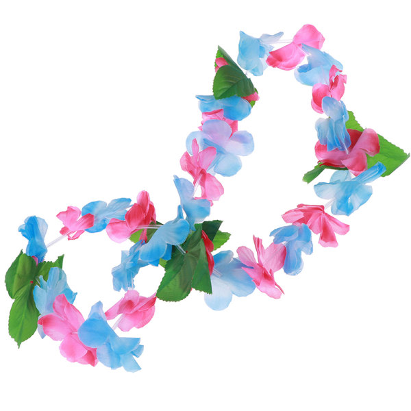 4:a/ set Hawaiian Flower Leis Garland Halsband DIY-dekoration F 2 One Size 2 One Size
