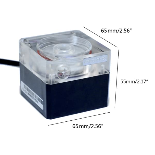 Datorvattenkylningstyst pump med 4 meter flöde 800L/H flödesstöd RGB AURA
