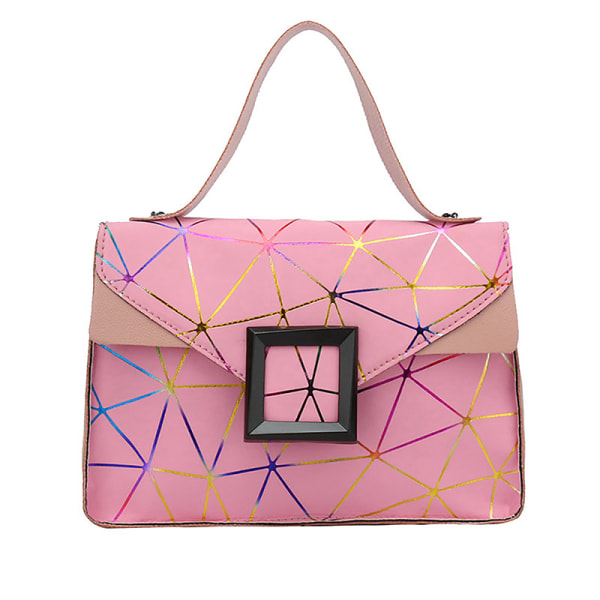 Dam Axelväska Mode Transparent Crossbody Väskor Axel Rosa