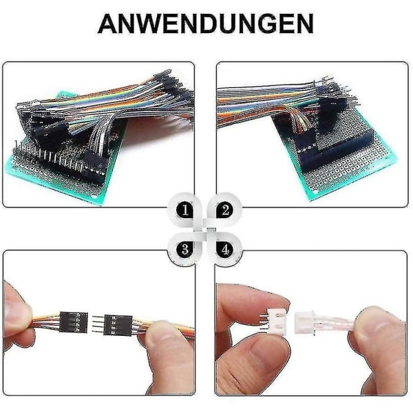 Dupont-krimpverktyg Awg26-18, Dupont-spärrkrimpning Med 1550 st Dupont Hane / Hona Pin Connect