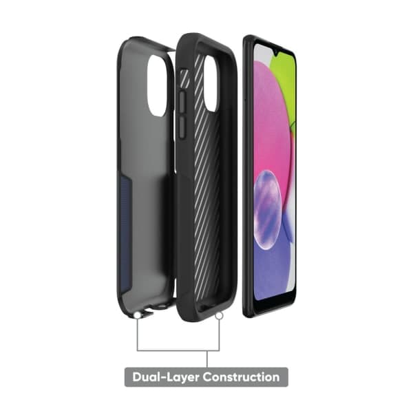 onn. Tynn og robust telefondeksel Samsung Galaxy A03s - Rød