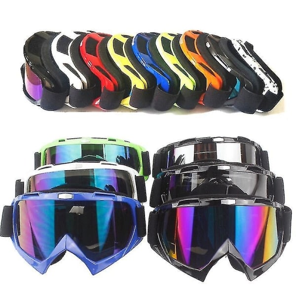 Motocross Briller Motorcykel Briller Briller Atv Klar Linse Skihjelm Briller Offroad til Kawasaki Oculos Gafas 3