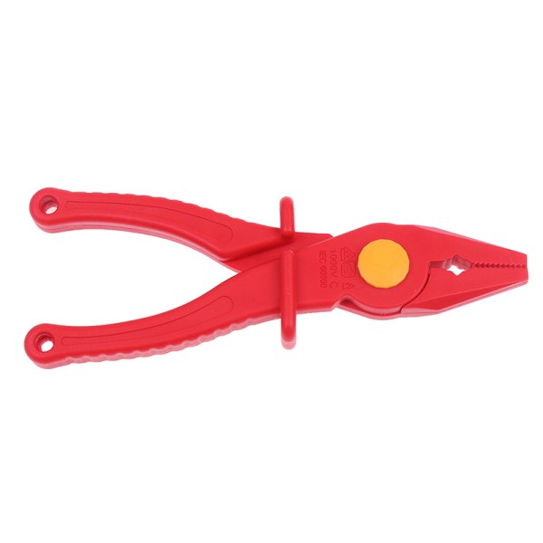 Antimagnetisk plasttång 1000V isolerad Används för instrument Röd one size Red one size