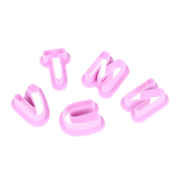 1 sæt plast digital bogstav form kageform DIY alfabet fondant