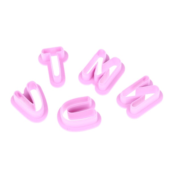 1Set Plast Digital Letter Ting Cake Mould DIY Bokstav Fondant