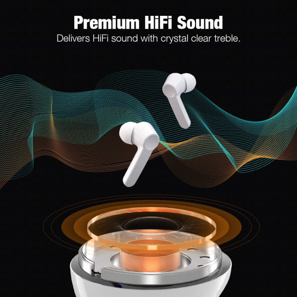 Trådløse hodetelefoner, Bluetooth 5.0 hodetelefoner Hi-Fi stereohodetelefoner