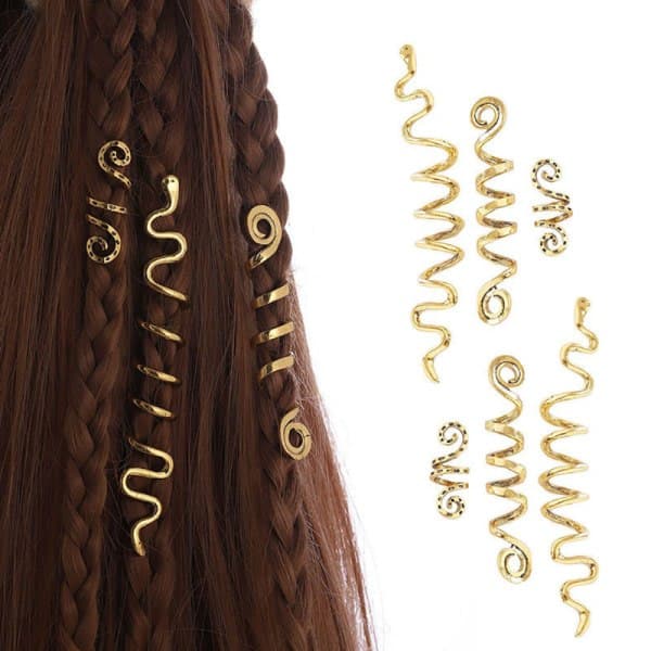 28 deler Dreadlocks smykker flette hår smykker 19#