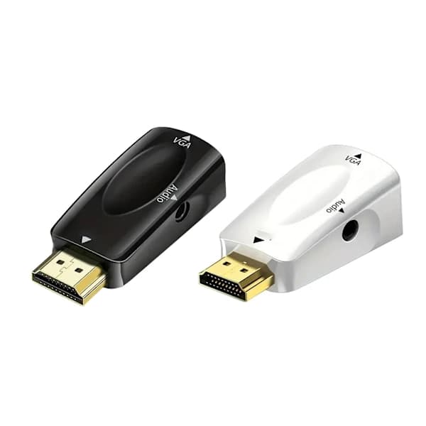 HDMI til VGA Adapter med 3,5 mm AUX