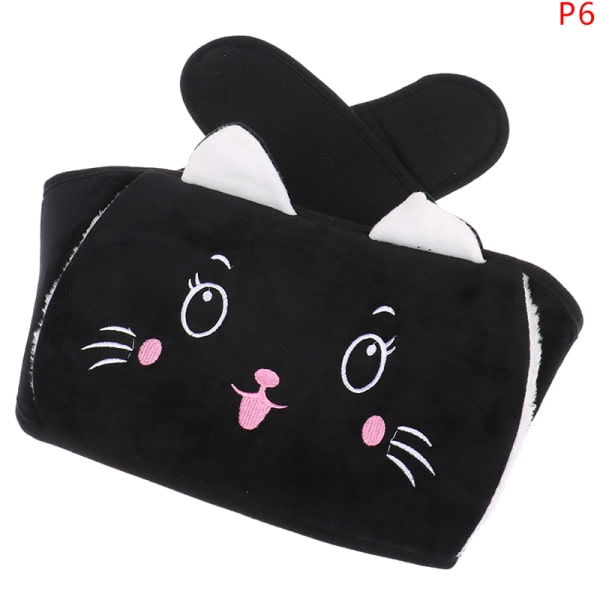 1. sarjakuva vyötäröä lämmittävä käsienlämmitin plyysipeite käsi musta tyyli 6 Black style 6