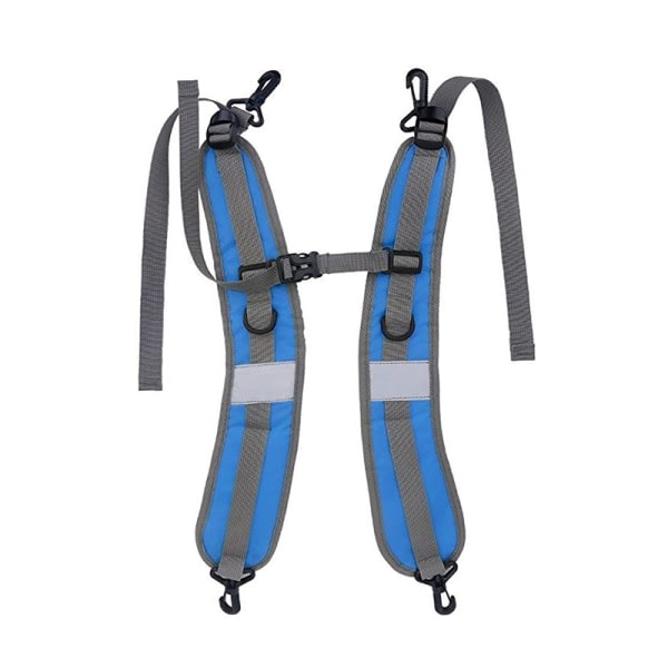 2 ST Bärbar reseryggsäck Vadderade axelremmar Nylon Adj A1