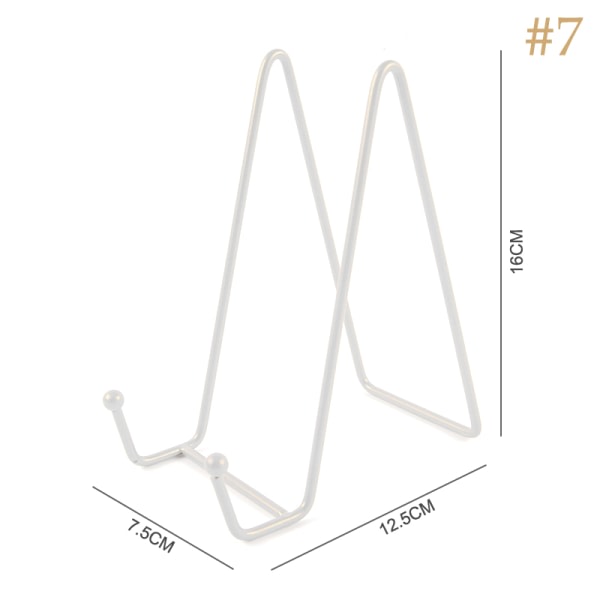 Jernkunst Magasin Display Stativ Disk Stativ Tallerken Skål Billede Fr Hvid L