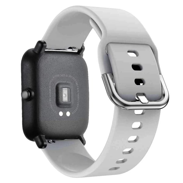 20mm 22mm WatchBand til Amazfit GTS 2/3/4 Mini Band GTR 2/3/4 42mm Silikon Armbånd Rem til Amazfit Bip Band Tilbehør Grå- Grey-c 20mm Watchband