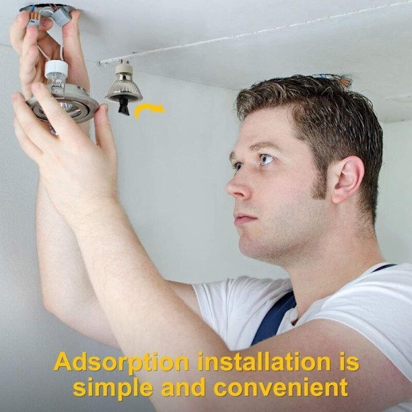 GU10 50W Glödlampor, GU10 Halogenlampor, AC 230V 50W Spotlampa, GU10 Halogen 2-Pin Halogenlampor 35° Spridningsvinkel 2700K Dimbar Varmvit, 6-pack