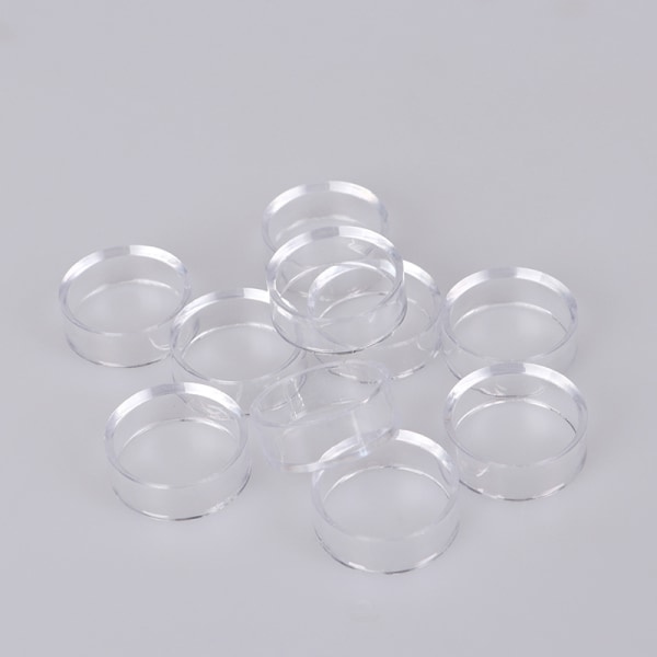 10 stk Akryl Klar Display Stativ Sfæreholder for Krystall 4.5*1.5CM