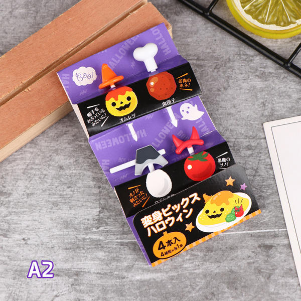 1Pack Halloween Cocktail Picks Fruktgaffel Mode Barn Hol A2 one size A2 one size