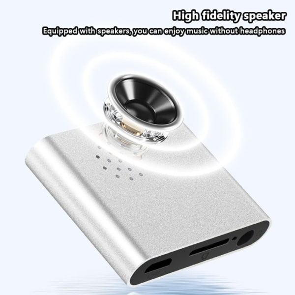 Mini o MP3-spelare Bärbar Metal Clip-on 64G Expansion Build Re F
