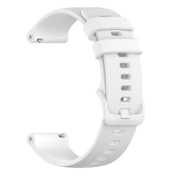20 22 mm silikonrem för Garmin Venu 3 Band Forerunner 265 255 245 Music Vivoactive 4 Band för Garmin Venu Sq 2 Plus armband Vit White 22mm